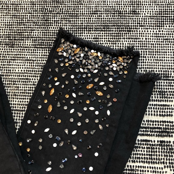 Anthropologie Pilcro Beaded Jeans Size 27P - Picture 3 of 5